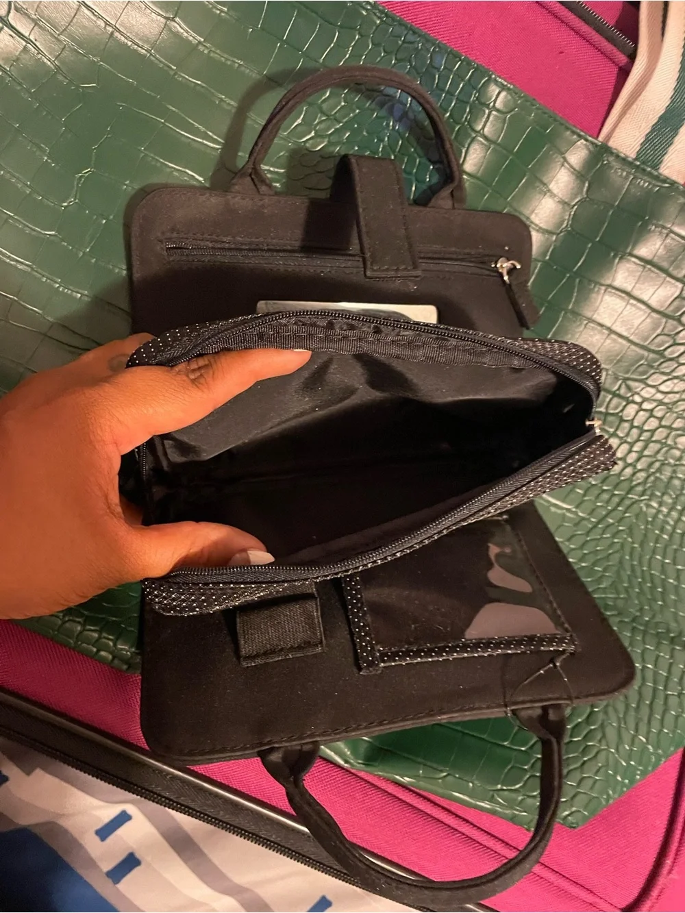 Sephora Black Compact Cosmetic Wristlet